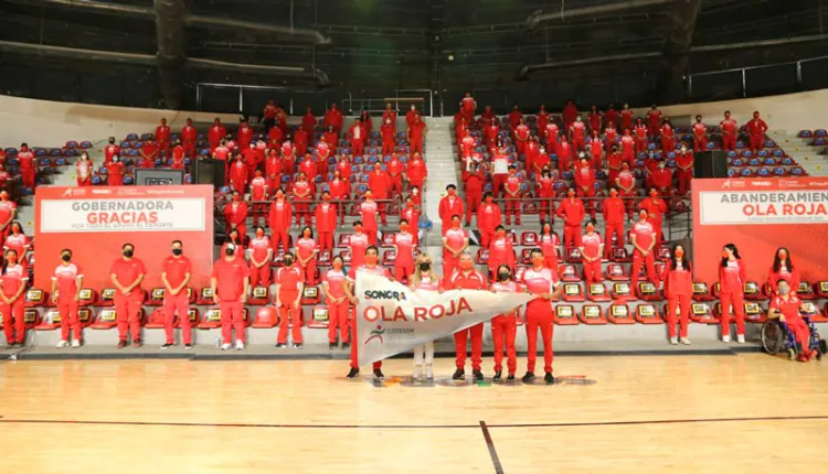 Abandera CPA a Ola Roja que participará en Juegos Nacionales Conade 2021
