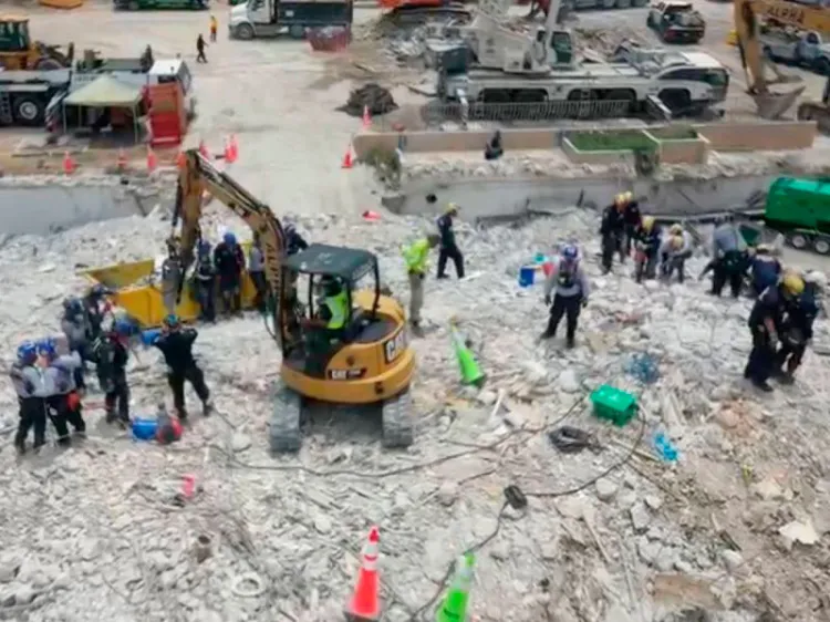 Sube a 32 la cifra de muertos por derrumbe de edificio en Miami