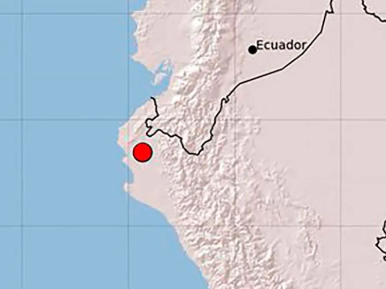 Se registra sismo de magnitud 6.2 en frontera de Perú y Ecuador