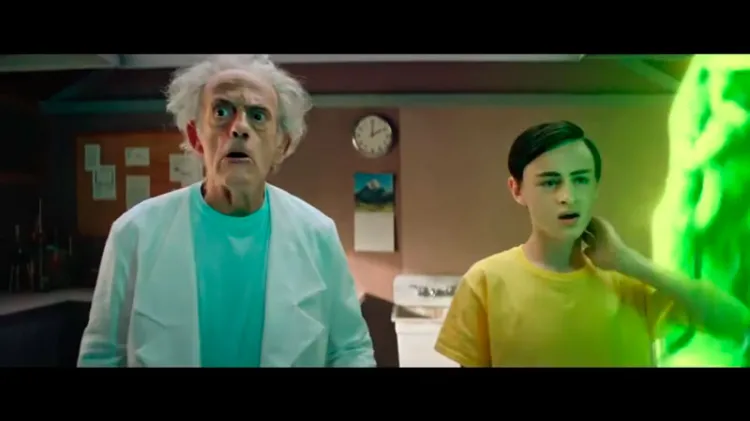 Christopher Lloyd y Jaeden Martell se convierten en “Rick y Morty” en la vida real