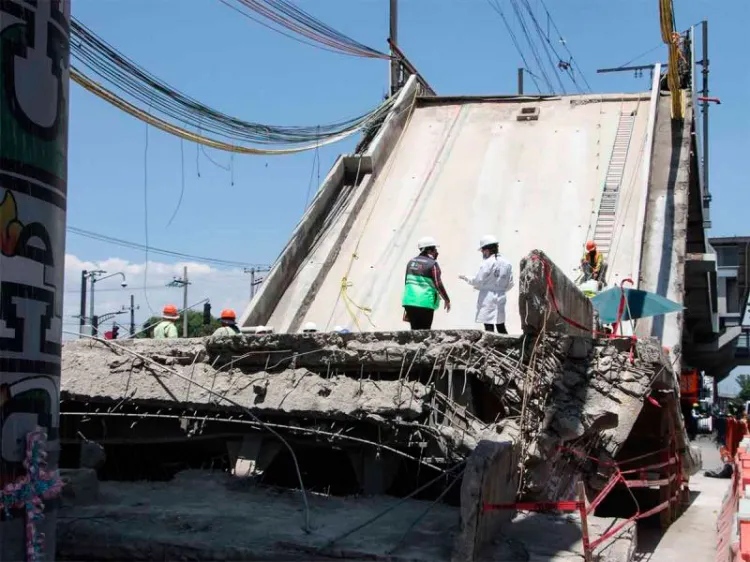 Pandeo de vigas por falta de pernos causó colapso en L12 del Metro