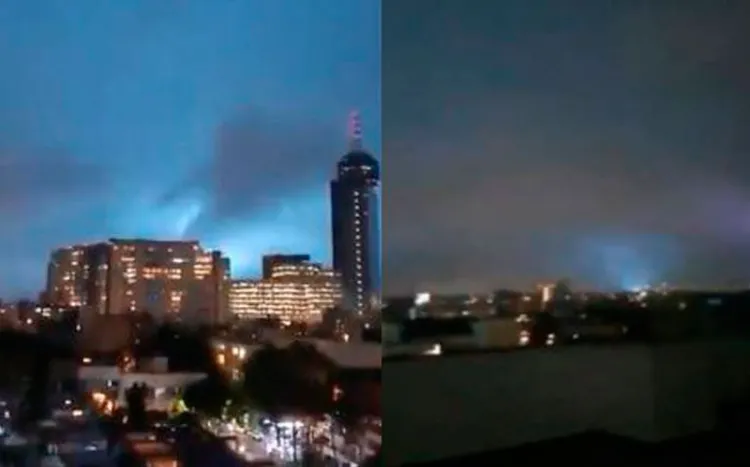 ¿Qué son las extrañas luces vistas durante el sismo?