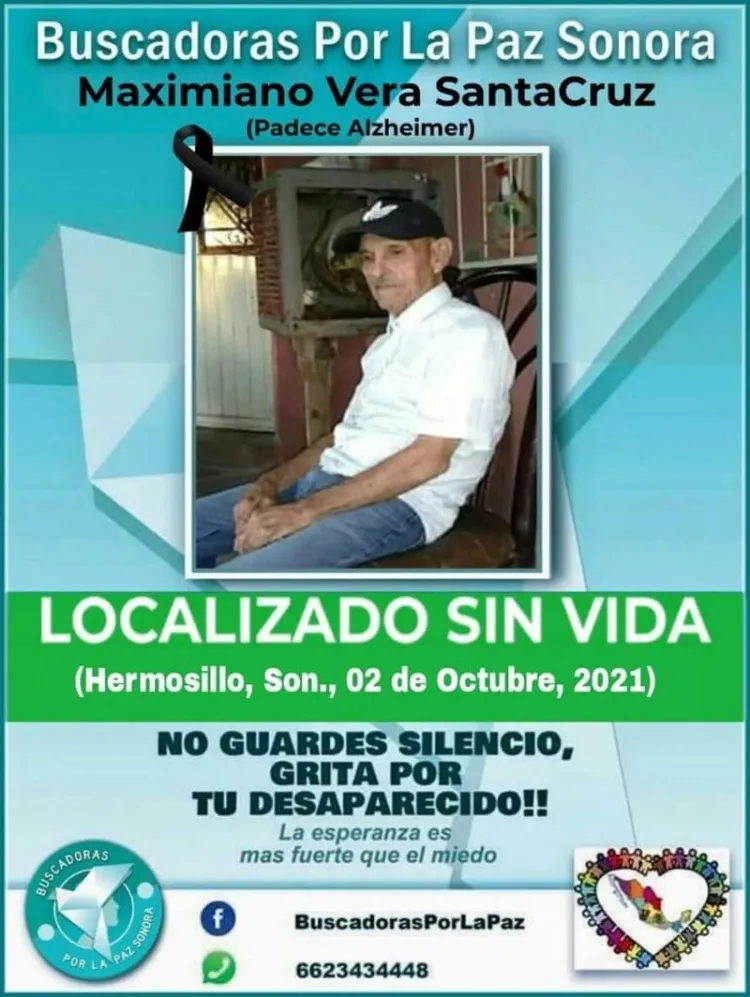 Localizan sin vida a un adulto mayor reportado desaparecido