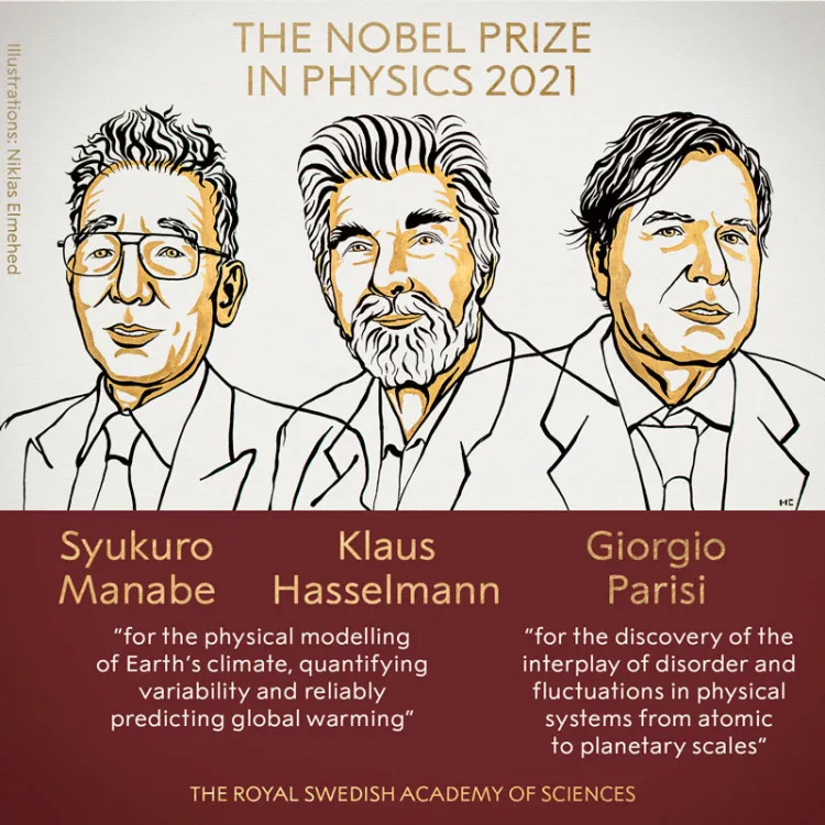 Conceden Nobel de Física a tres científicos por descubrimientos sobre clima