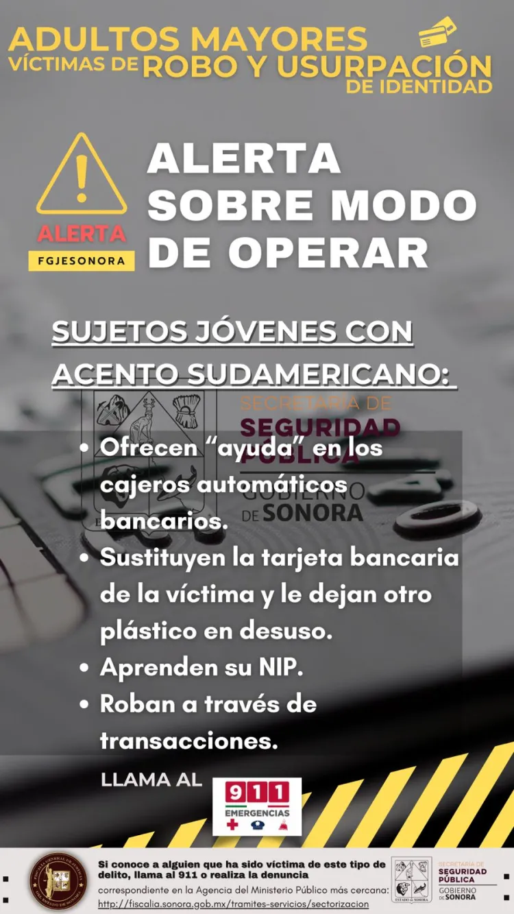 Alertan  por robo de identidad a adultos mayores