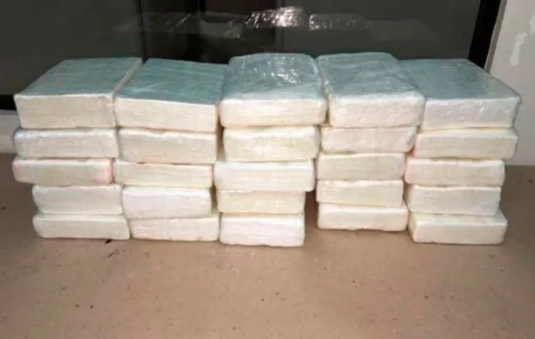 Decomisan 100 kilos de cocaína