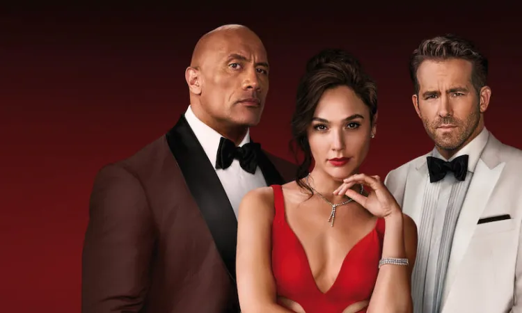 Llega “Alerta roja”, con “The Rock”, Gal Gadot y Ryan Reynolds