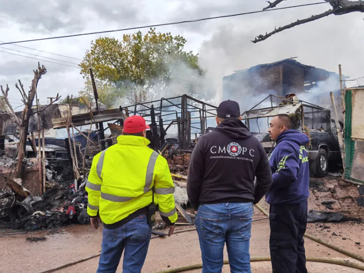 Arde taller en la Bellavista