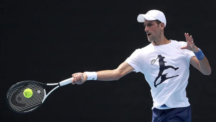 Djoko ya entrena en Australia