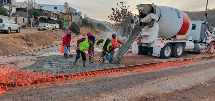 Invierten un millón de pesos en la obra de pavimentación