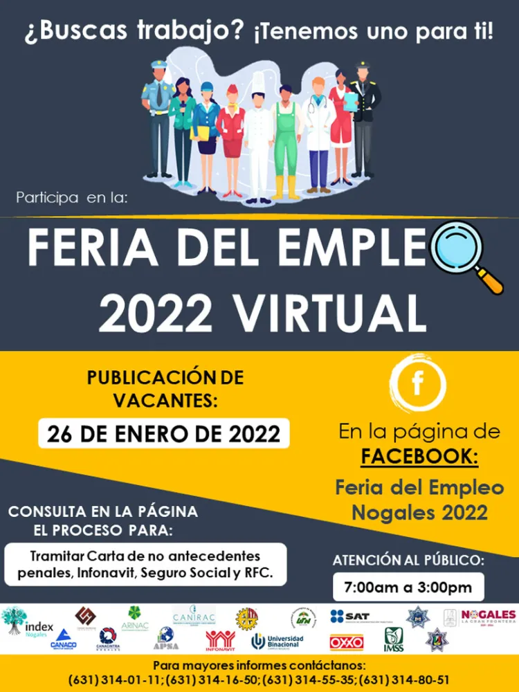 Ofertan 1500 vacantes en Feria del Empleo Nogales 2022