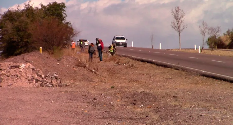 Llevan a cabo limpieza de la carretera Internacional