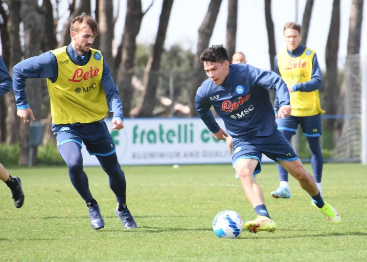 Lozano vuelve a entrenar