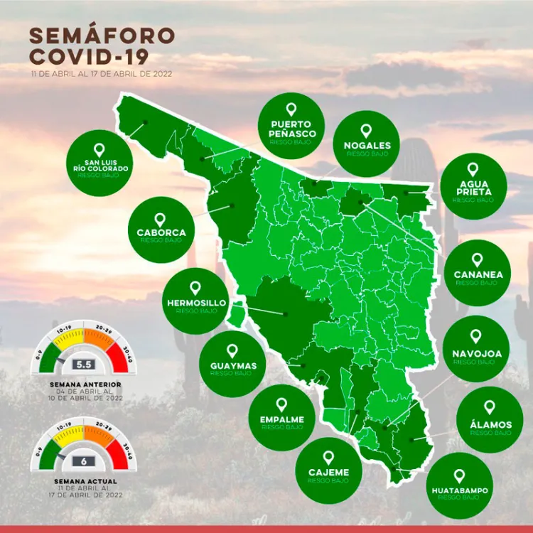 Seguirá Sonora en verde durante la Semana Mayor