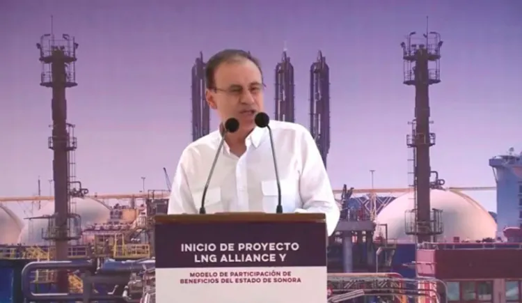 Anuncia gobernador terminal portuaria de gas natural en Guaymas