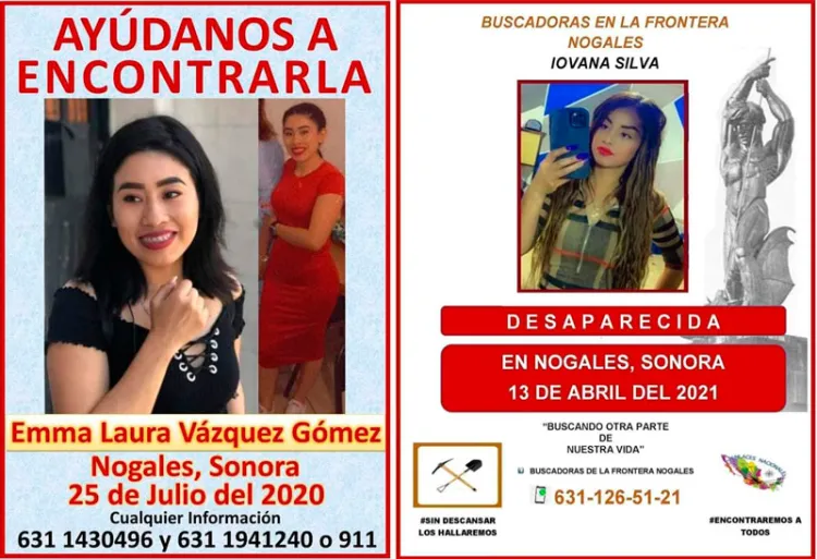 Permanecen dos casos de mujeres desaparecidas en Nogales