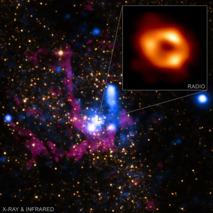 Captan primera imagen del agujero negro supermasivo en el corazón de nuestra galaxia