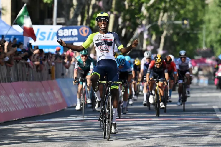 Girmay consigue etapa diez