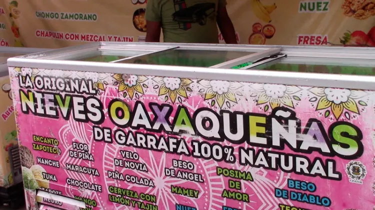 Ofertan sabores exóticos con las nieves de garrafa