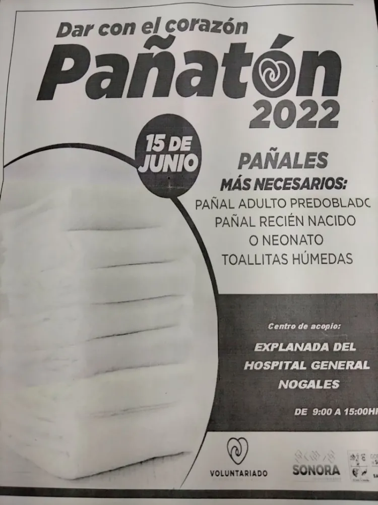 Invitan a participar en el “Pañatón”