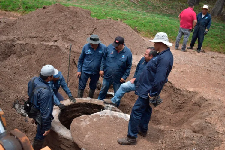 Desazolvan galería filtrante para mejorar abasto de agua en la ciudad