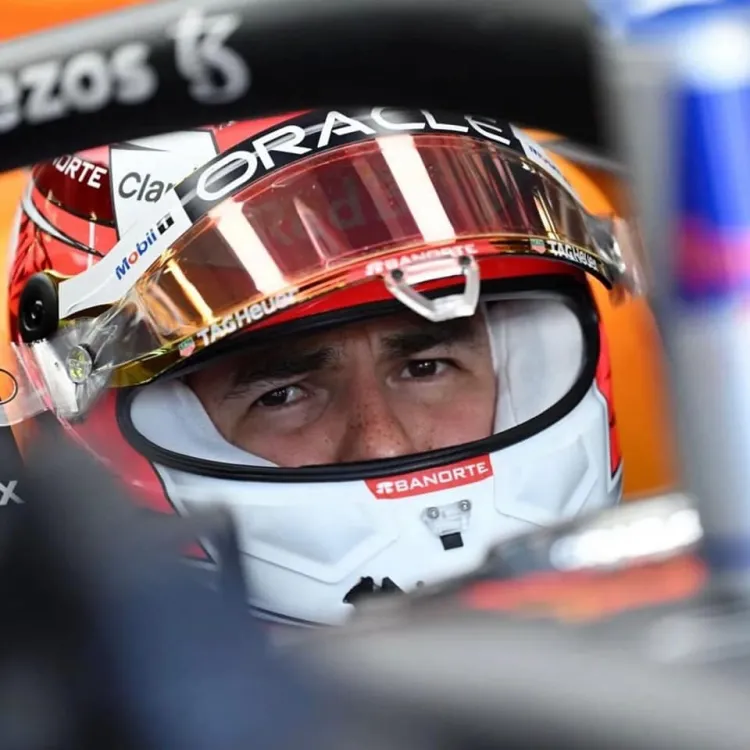 Checo es cuarto en práctica