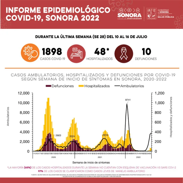 Confirma Salud el aumento de contagios de Covid y muertes