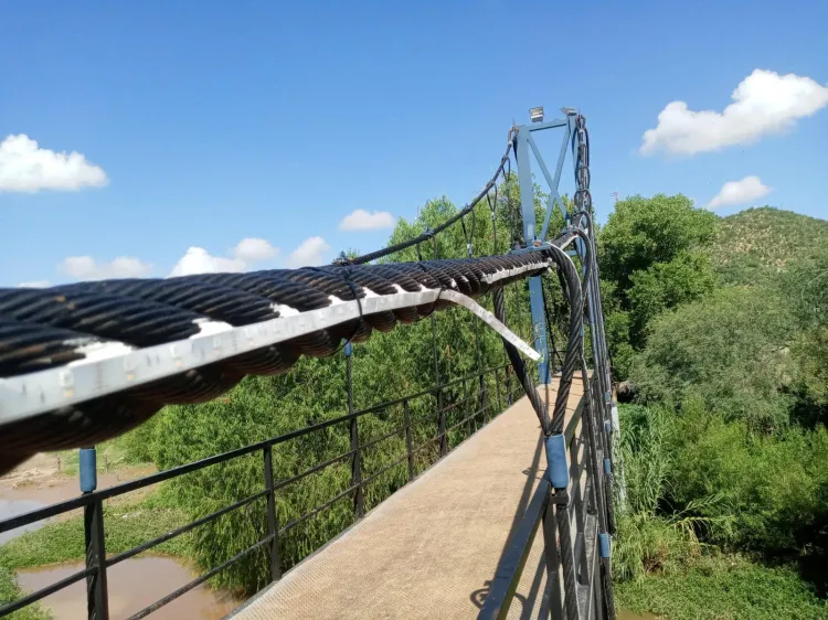 Les duró poco, ya dañaron iluminación del puente