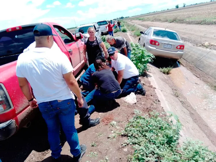 Reaniman a ciudadano durante accidente