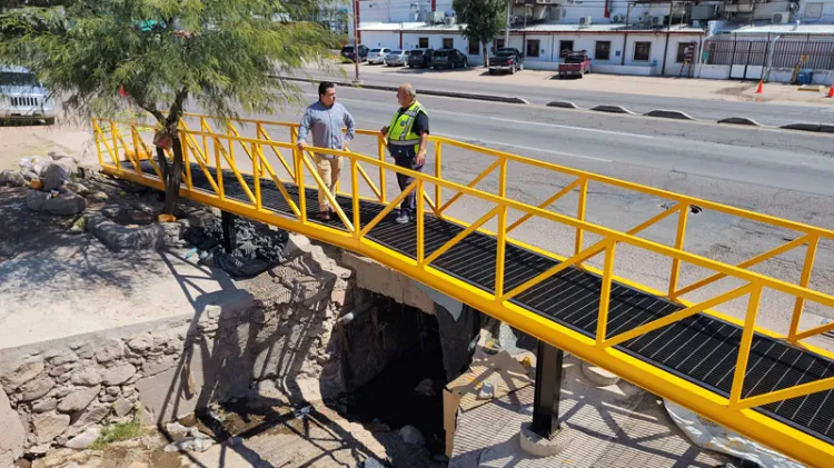 Habilita Fopin puente peatonal y bahía hidráulica