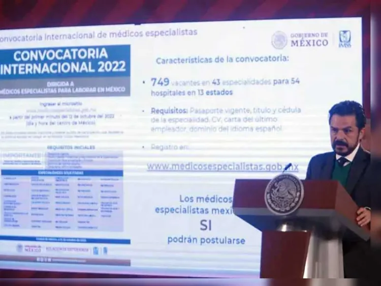 Lanzan convocatoria para médicos especialistas internacionales