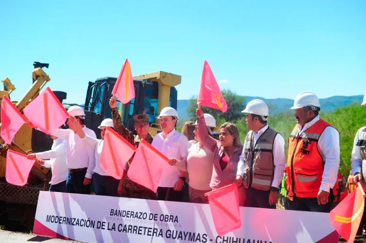 Da Gobernador banderazo a modernización de carretera Guaymas-Chihuahua