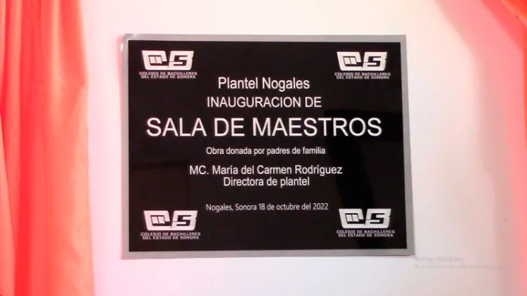 Inauguran Sala de Maestros en el Cobach I