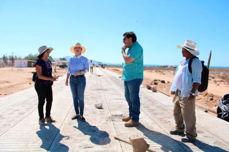 Supervisan los trabajos del Plan de Justicia Seri