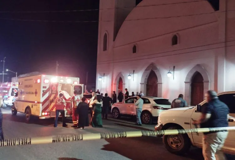Matan a novio frente a iglesia en Caborca