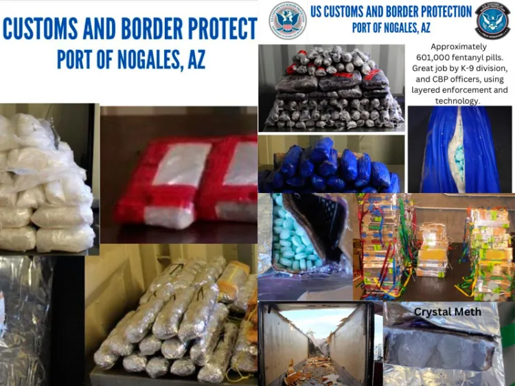 Aseguran cargas de narcóticos en cruces fronterizos
