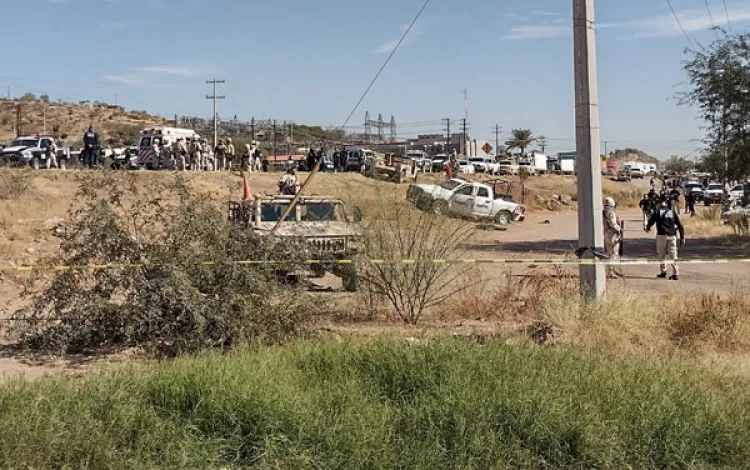 Dos policías municipales de Caborca heridos en balacera