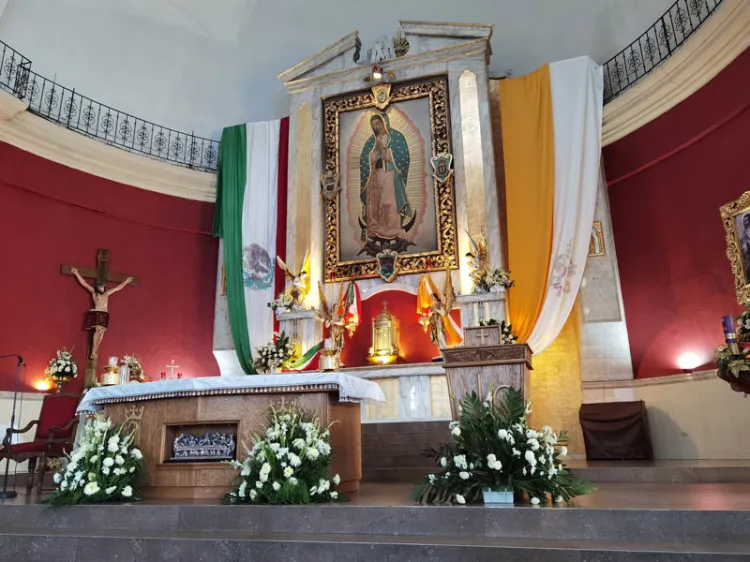 Organizan fiestas patronales en honor a la Virgen de Guadalupe