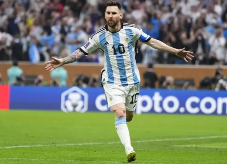 Argentina al frente al medio tiempo