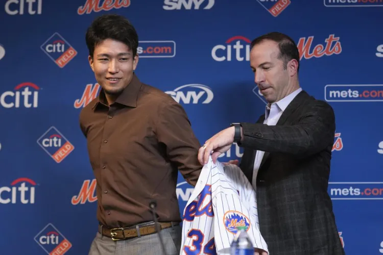 Mets presentan a Senga