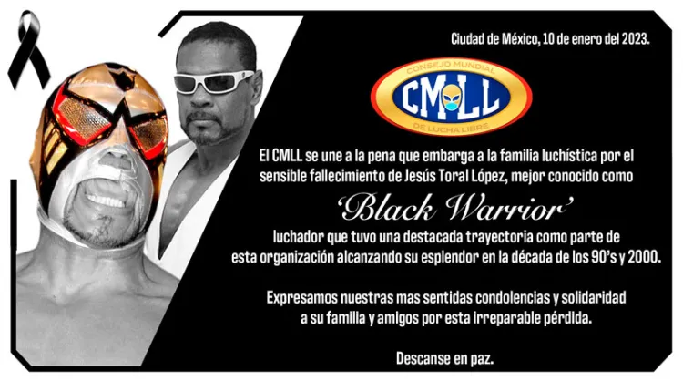Fallece Black Warrior, destacado luchador del CMLL