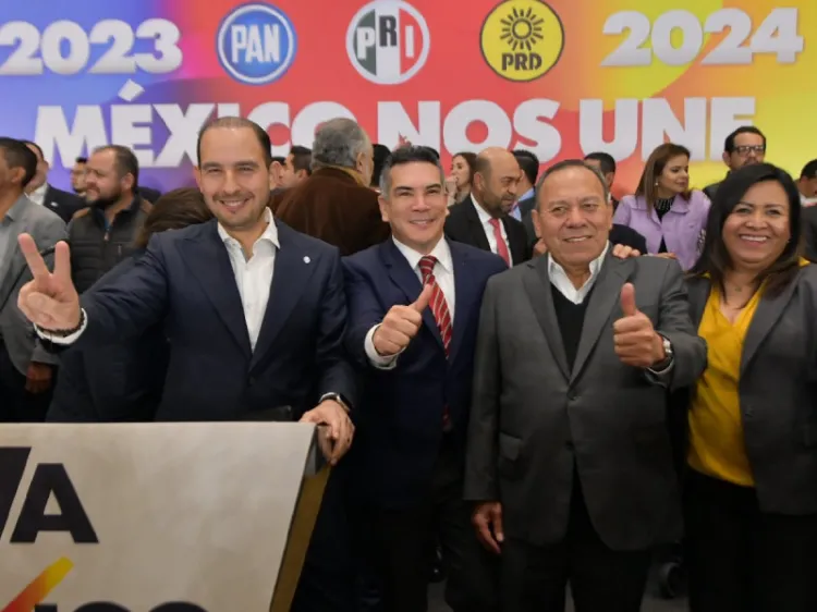 “Reviven” coalición “Va por México”; irán juntos en 2024