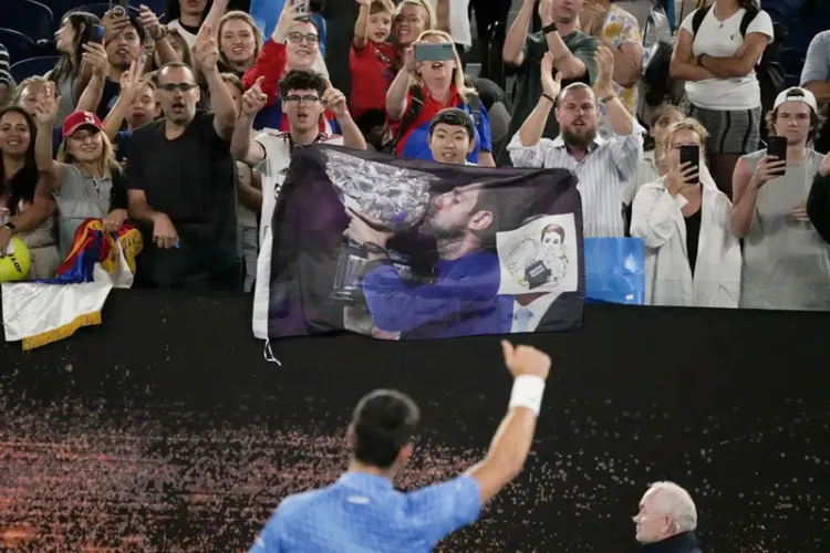 Aplauden a Novak Djokovic