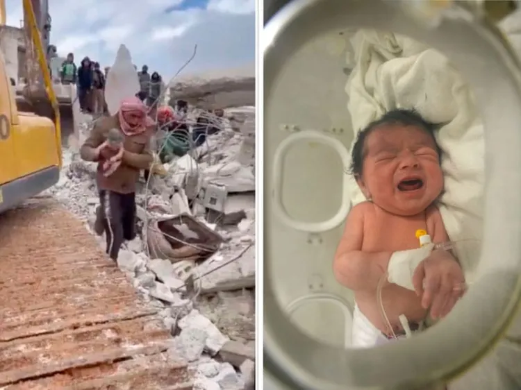 Nace bebé entre escombros tras terremoto; es la única sobreviviente