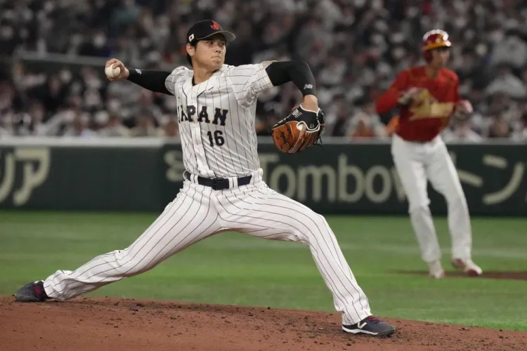 Ohtani luce en triunfo de Japón