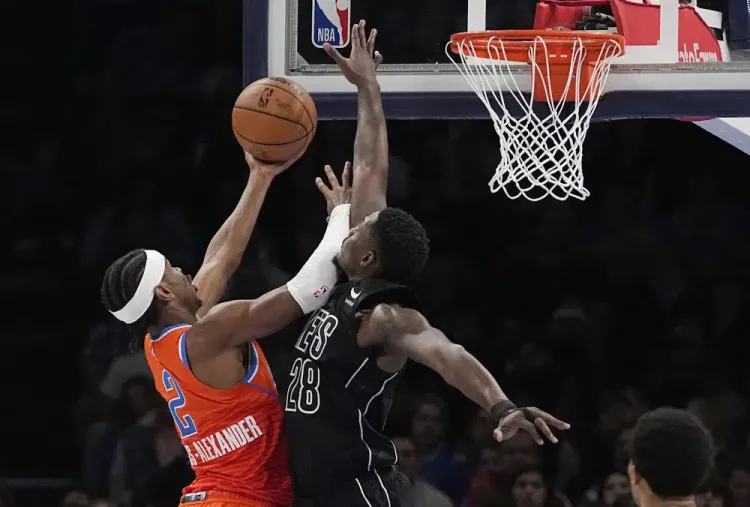 Thunder saca triunfo a Nets