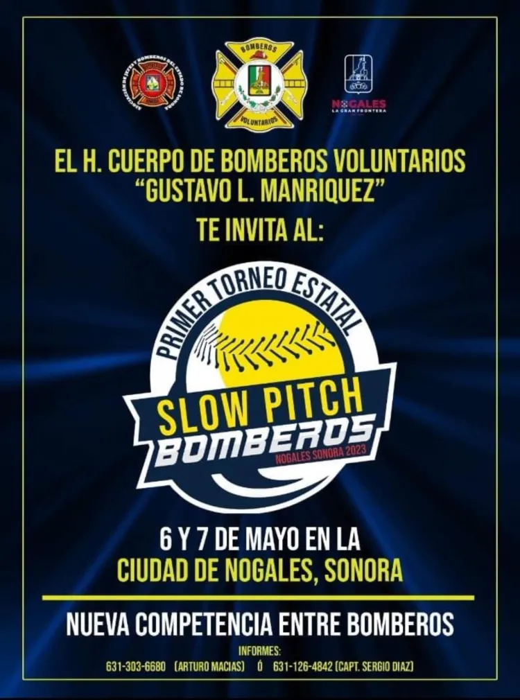 Anuncian bomberos torneo de Slow Pitch