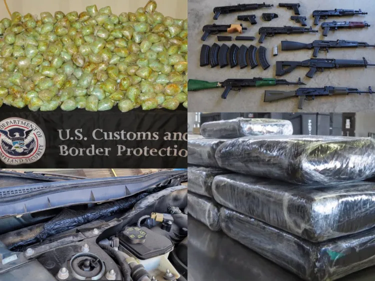 Interceptan cargamento de drogas en garitas fronterizas
