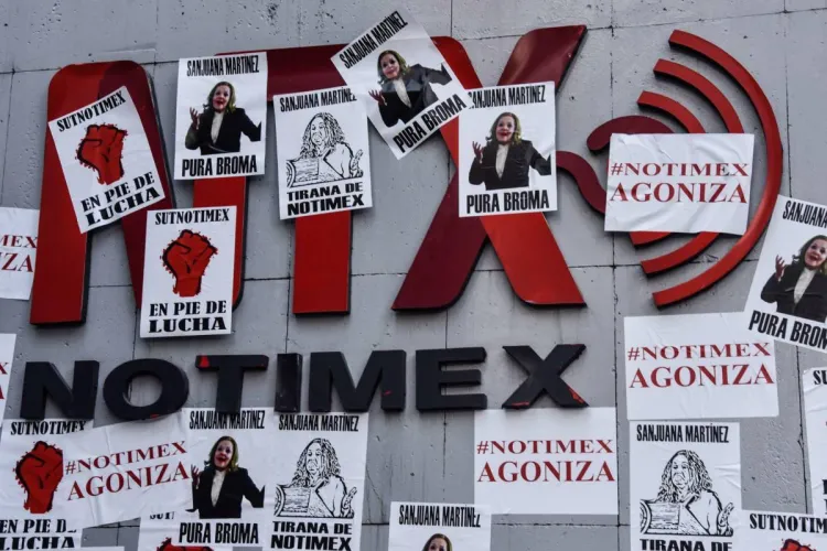 Anuncian cierre de la agencia Notimex; aplicarán mecanismos ‘legales’