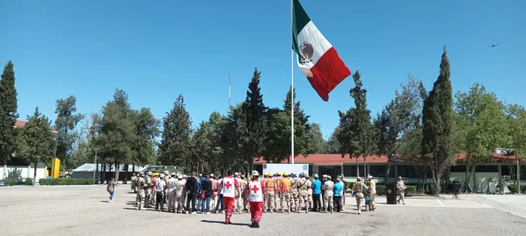 Realizan simulacro nacional en 45 Zona Militar